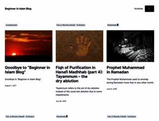 beginnerinislam.wordpress.com screenshot