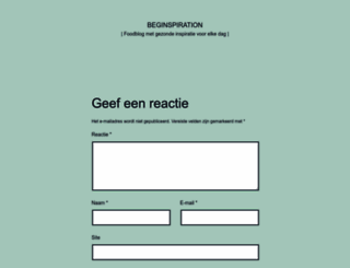 beginspiration.nl screenshot