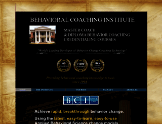 behavioral-coaching-institute.com screenshot