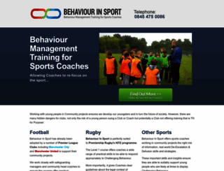 behaviourinsport.co.uk screenshot