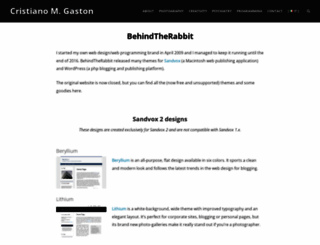 behindtherabbit.com screenshot