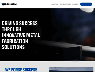 behlenmfg.com screenshot