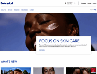 beiersdorf.co.za screenshot