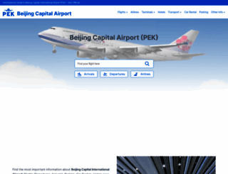 beijing-airport.com screenshot