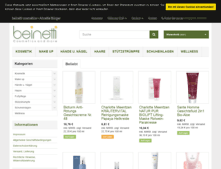beinetti-cosmetics.com screenshot