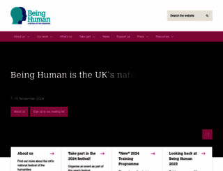 beinghumanfestival.org screenshot