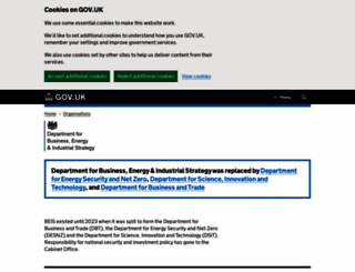 beis.gov.uk screenshot