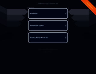 bekleidungskammer.de screenshot