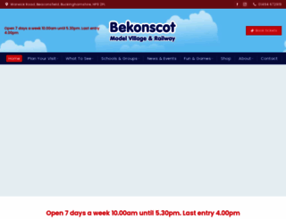 bekonscot.co.uk screenshot
