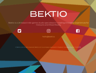 bekt.io screenshot