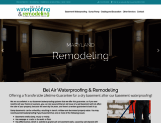 belairwaterproofing.com screenshot