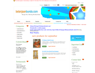 belanjaanbunda.com screenshot