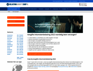 belastingaangifteshop.nl screenshot