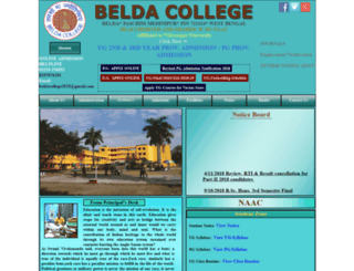 beldacollege.org.in screenshot