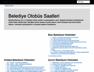 belediyeotobusu.com screenshot