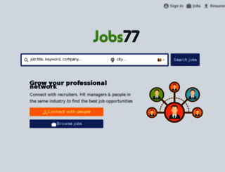belgium.jobs77.com screenshot