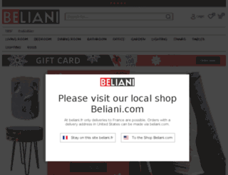 beliani.fr screenshot