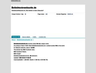 beliebtestewebseite.de.talkiewalkie.org screenshot