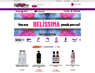 belissimacosmeticos.com.br screenshot