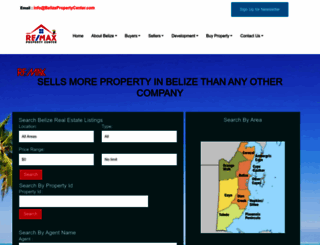 belizepropertycenter.com screenshot
