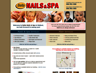 bella-nails-and-spa.com screenshot
