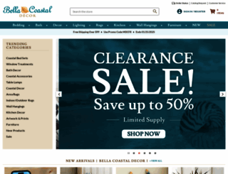bellacoastaldecor.com screenshot