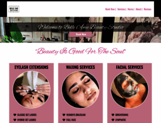 belleamebeautystudio.com screenshot
