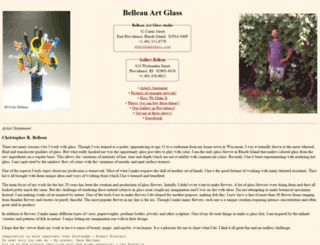 belleauartglass.com screenshot