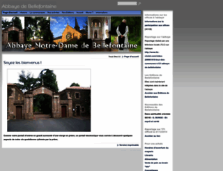 bellefontaine-abbaye.com screenshot