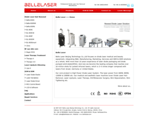 bellelaser.com screenshot