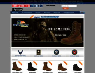 bellevillebootoutlet.com screenshot