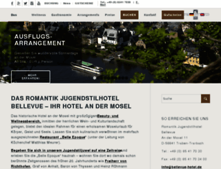 bellevue-hotel.de screenshot