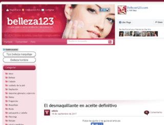 belleza123.com screenshot