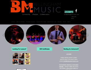 bellingham-music.com screenshot