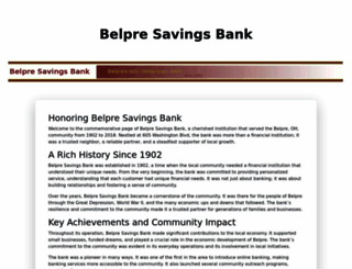 belpresavingsbank.com screenshot