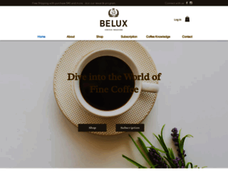 beluxcoffee.com screenshot