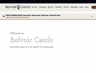 belvoircastle.com screenshot
