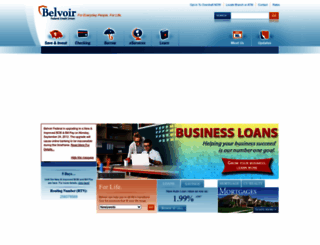 belvoircreditunion.org screenshot