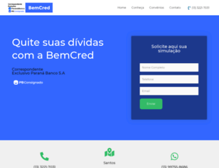 bemcred.com.br screenshot