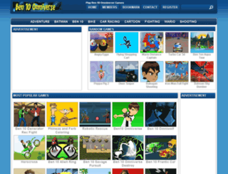ben10omniversegames.com screenshot