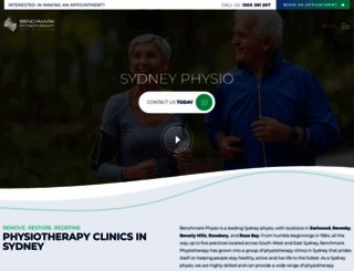benchmarkphysiotherapy.com.au screenshot