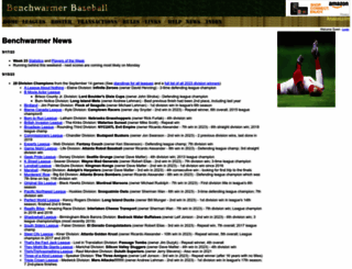 benchwarmerbaseball.net screenshot