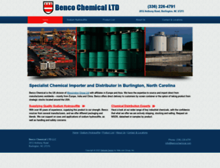 bencochemical.com screenshot