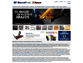 bendpak.com.mx screenshot