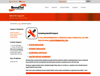 bendtel.net screenshot