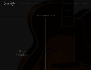 benedettoguitars.com screenshot