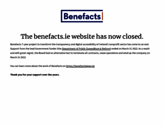 benefacts.ie screenshot