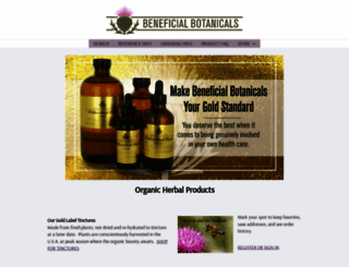 beneficialbotanicals.com screenshot