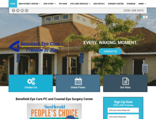 benefieldeyecare.com screenshot