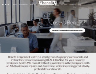 benefitcorporatehealth.com.au screenshot